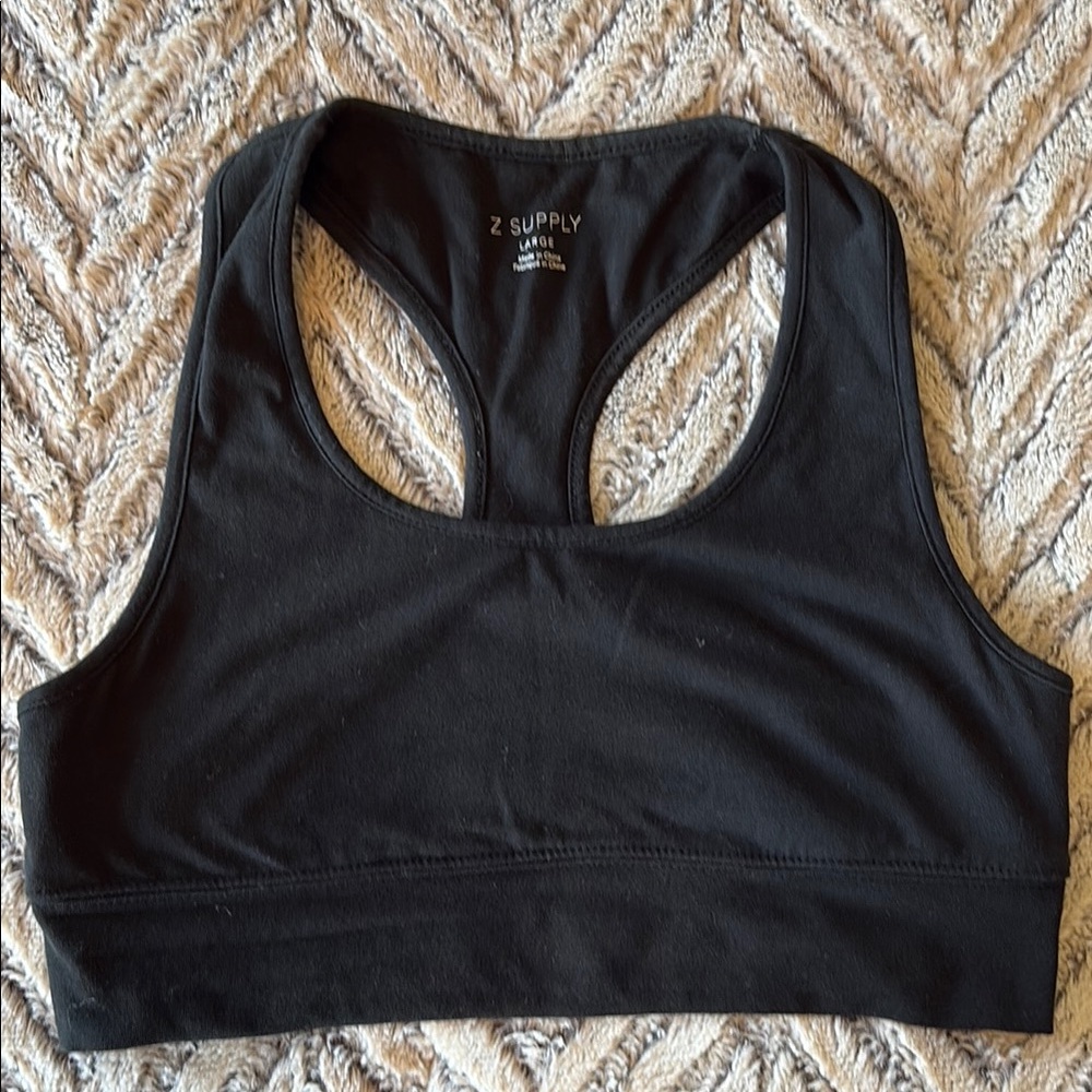 Z Supply Classic Black Sports Bra